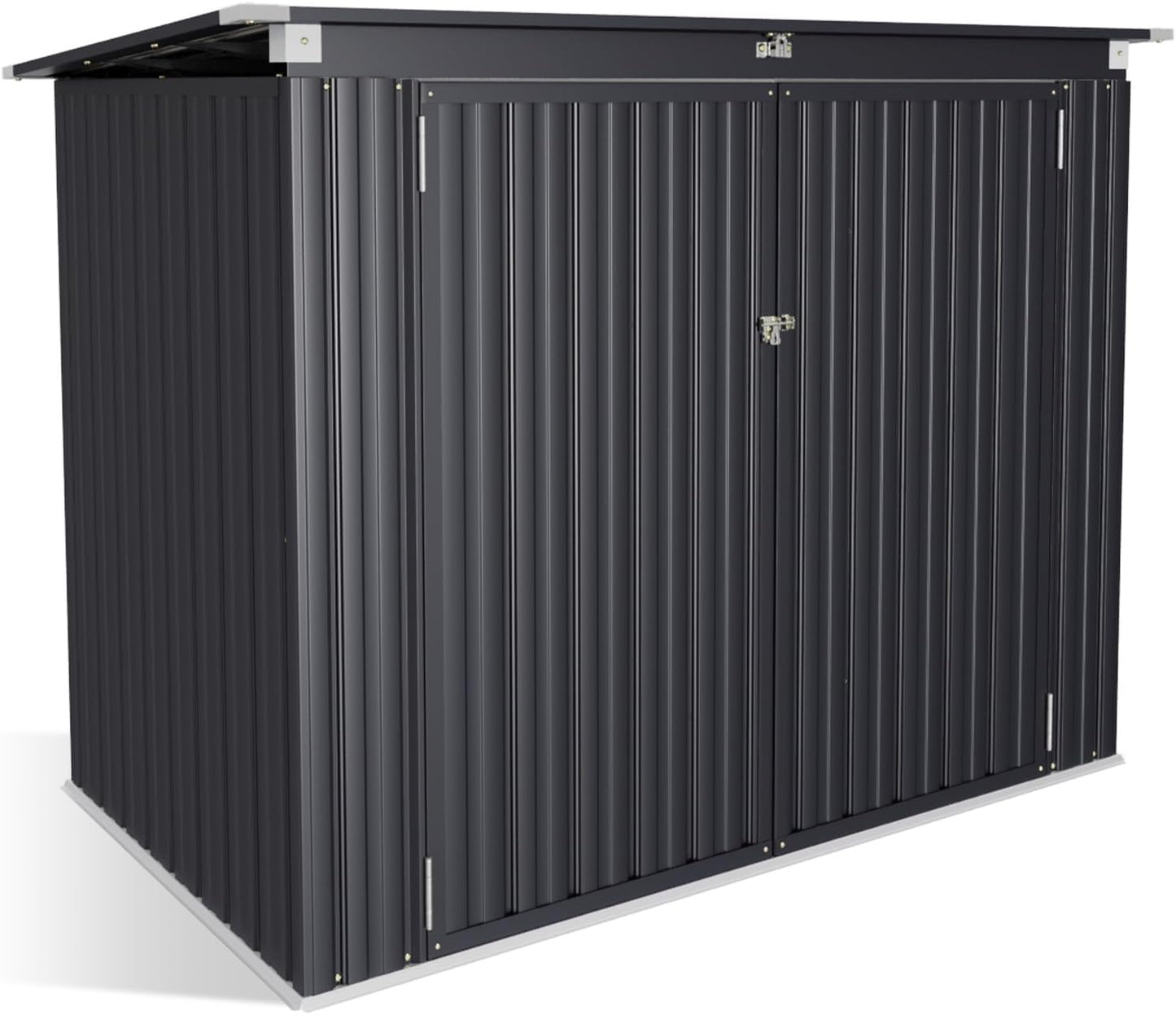 Metal Trash Shed with Lockable Door