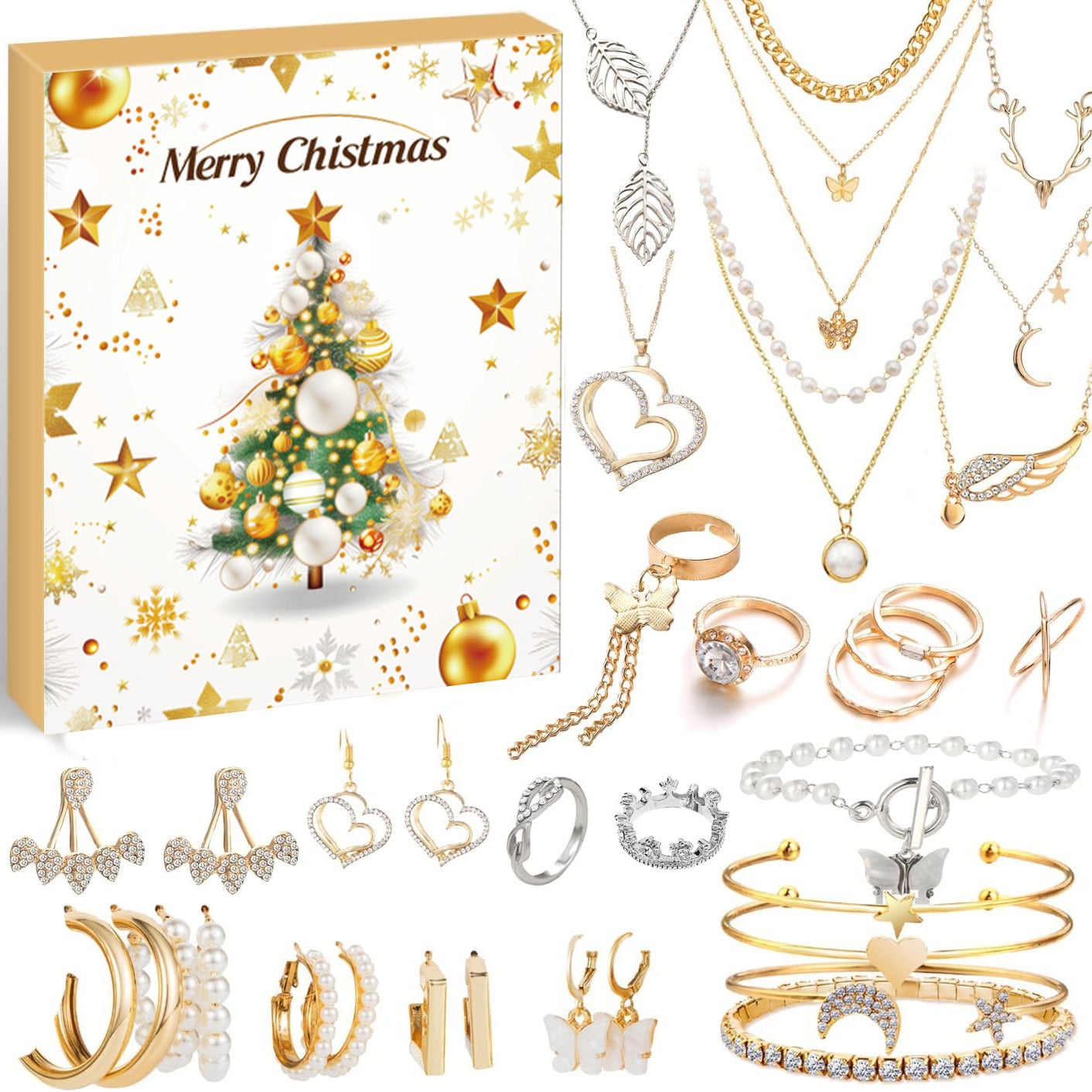 ✨Women's Jewelry Advent Calendar 2024 Christmas🎄