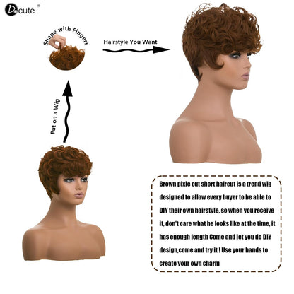 باروكة شعر رمادية قصيرة مع غرة للنساء ذوات البشرة السمراء - نمط قصير مجعد طبيعي مموج منفوش (رمادي) 