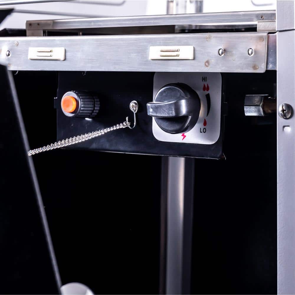 40,000 BTU Hammered Black Propane Outdoor Flame Patio Heater 