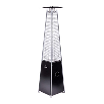 40,000 BTU Hammered Black Propane Outdoor Flame Patio Heater 