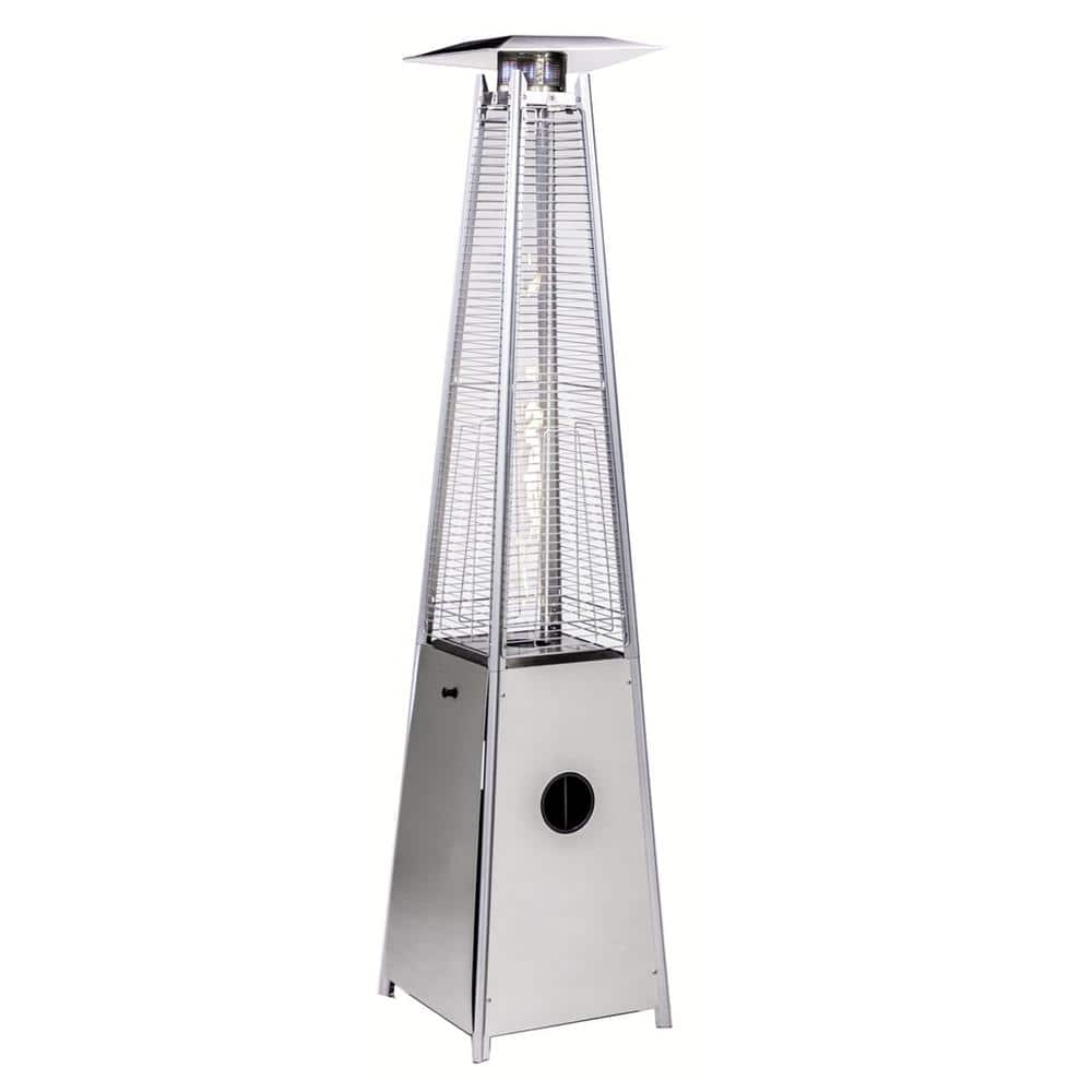 40,000 BTU Hammered Black Propane Outdoor Flame Patio Heater 