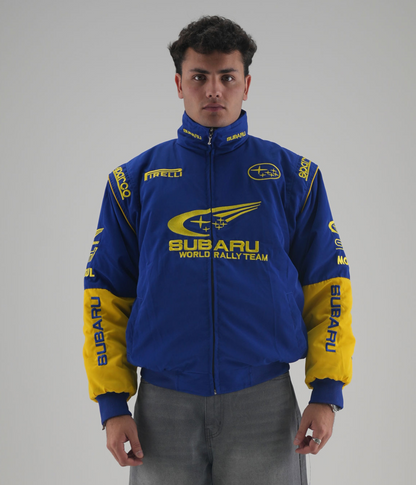 Subaru Rally Vintage Racing Jacket - Blue Edition 