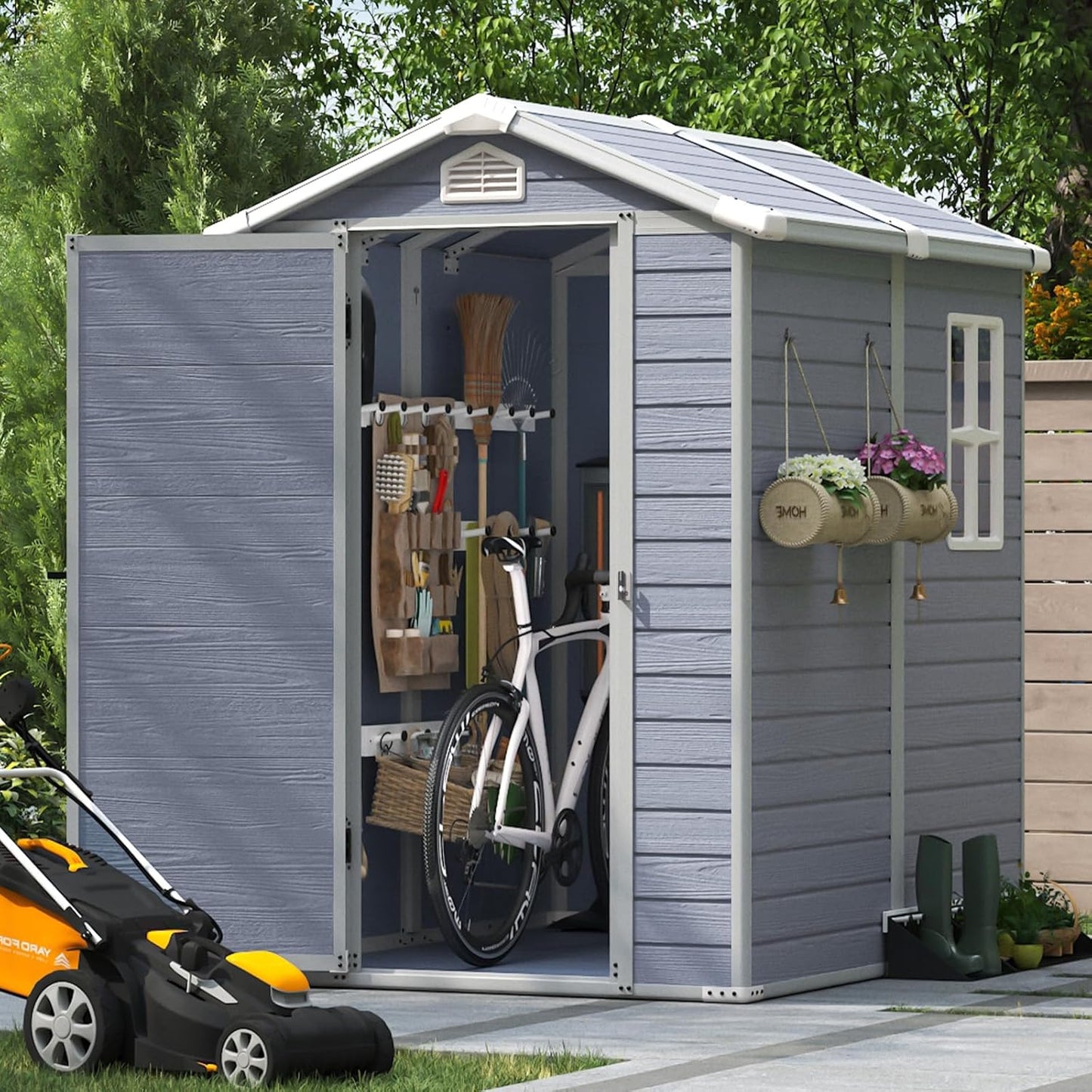 Resin Utility Storage Shed House 
