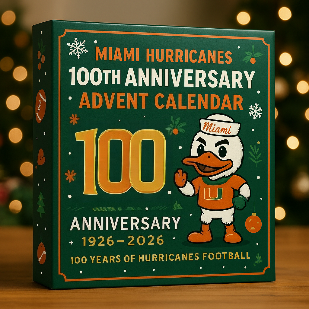 Miami Hurricanes 100th Anniversary Advent Calendar 2025