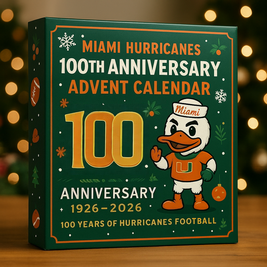 Miami Hurricanes 100th Anniversary Advent Calendar 2025