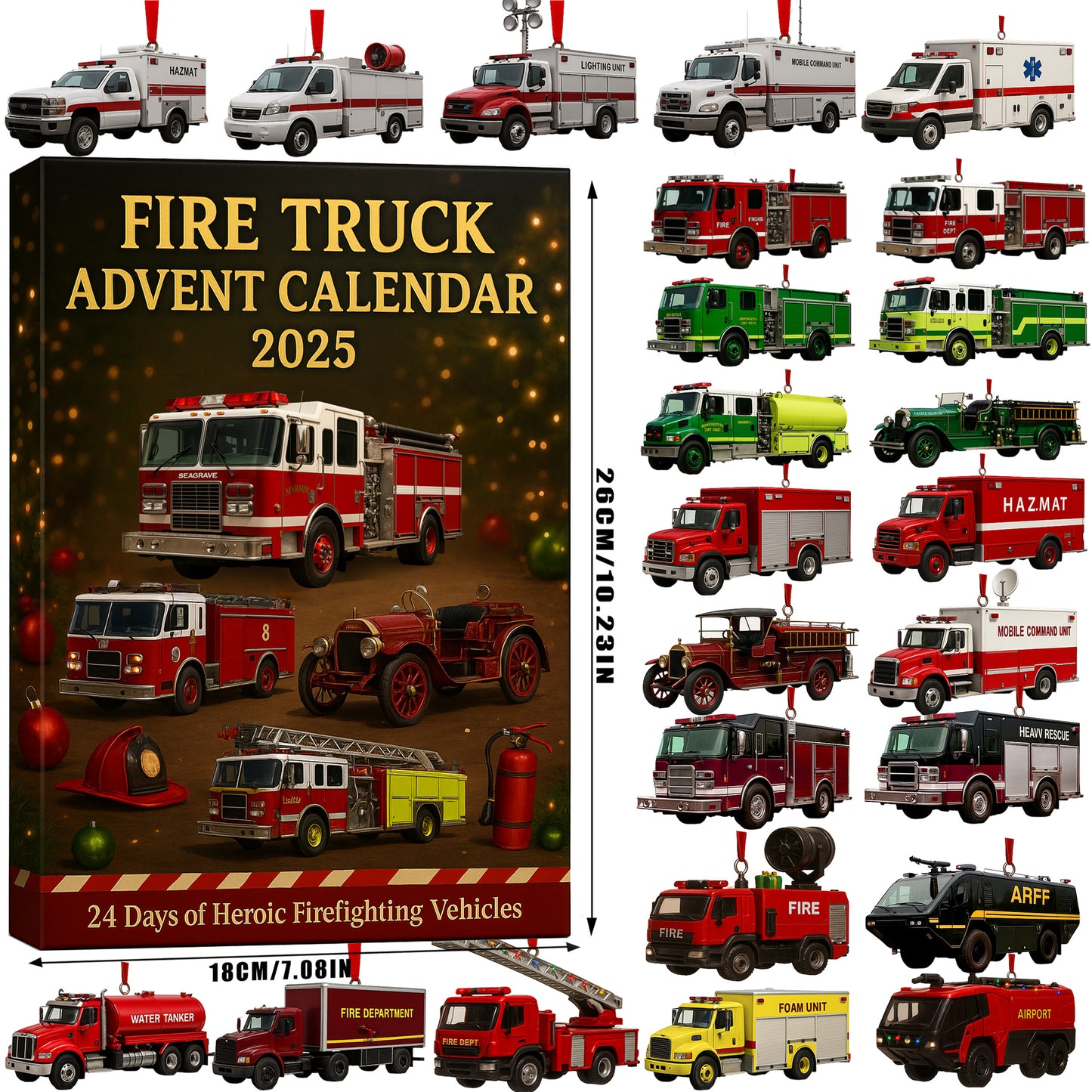 Fire Truck Advent Calendar 2025