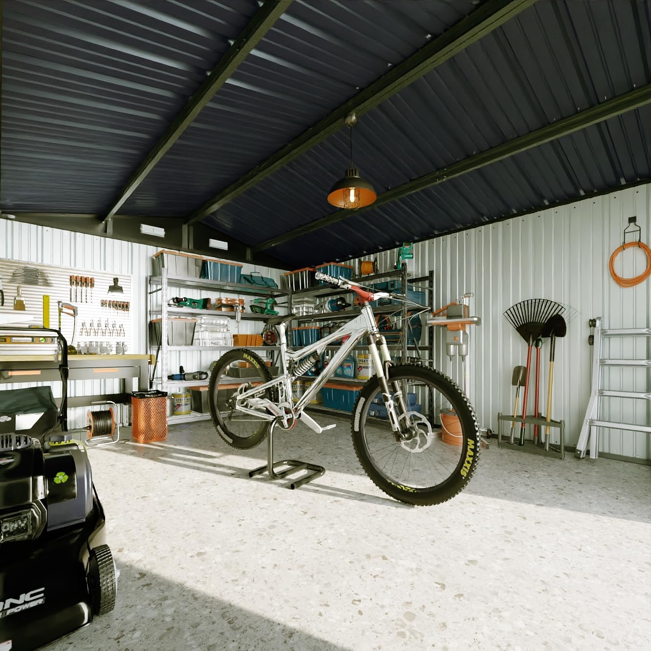 Metal Storage Shed House with Air Vent