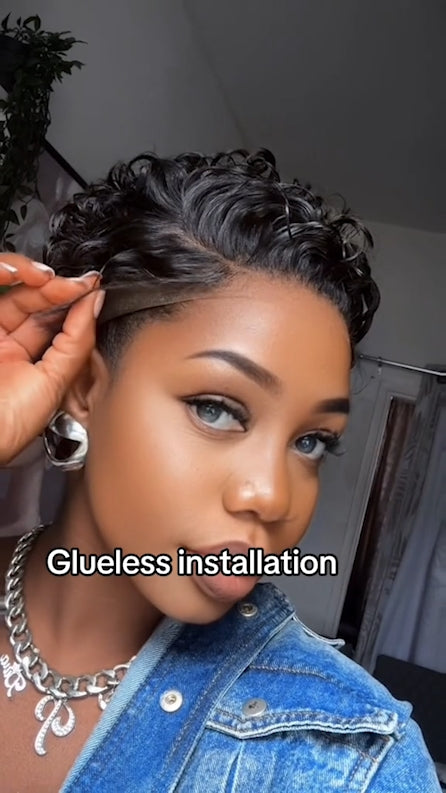 🔥Hot | 360 FULL WIG SUPER NATURAL CURLY BOB WIG 