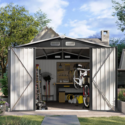 Metal Storage Shed House with Air Vent