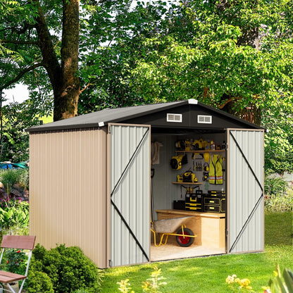 Metal Storage Shed House with Air Vent