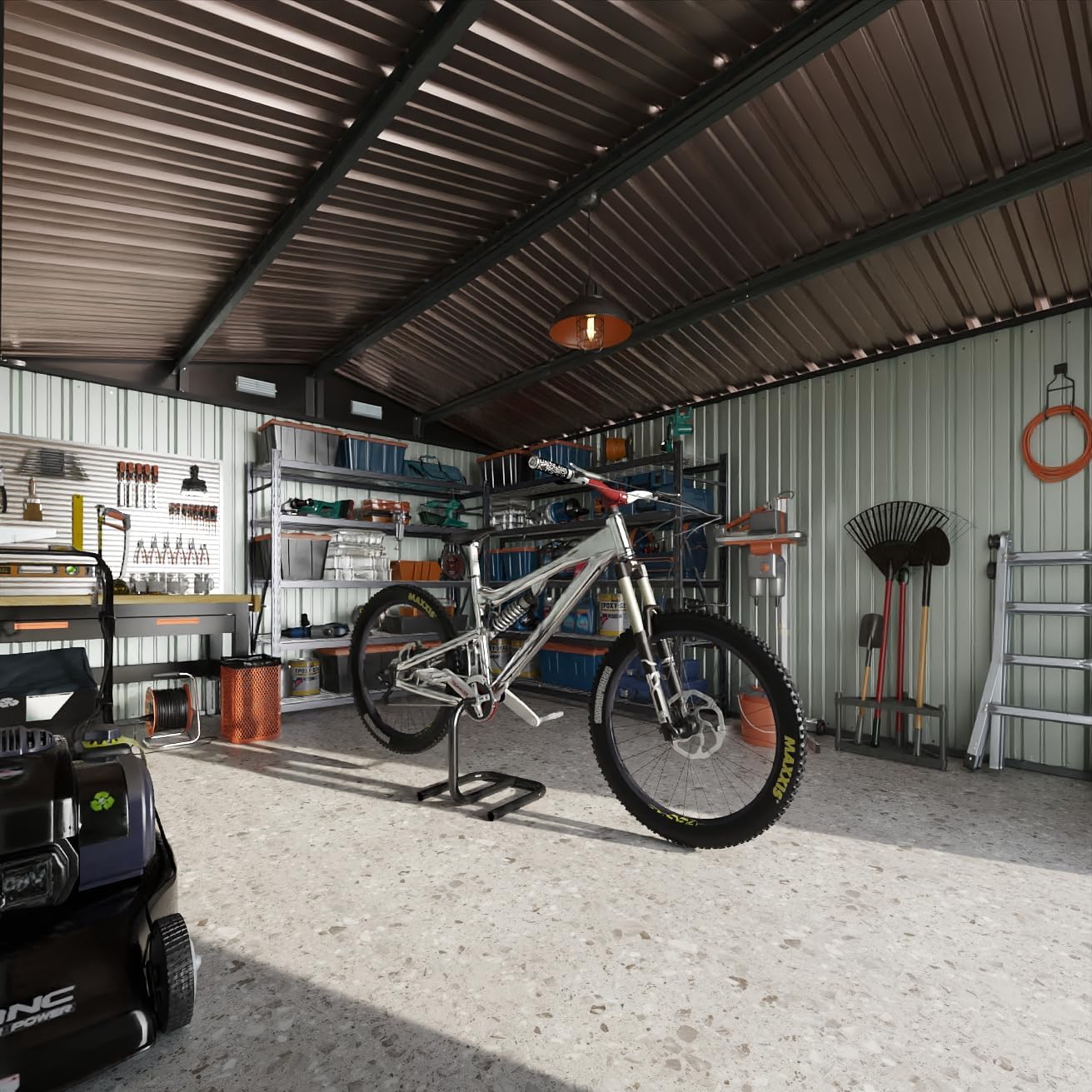 Metal Storage Shed House with Air Vent