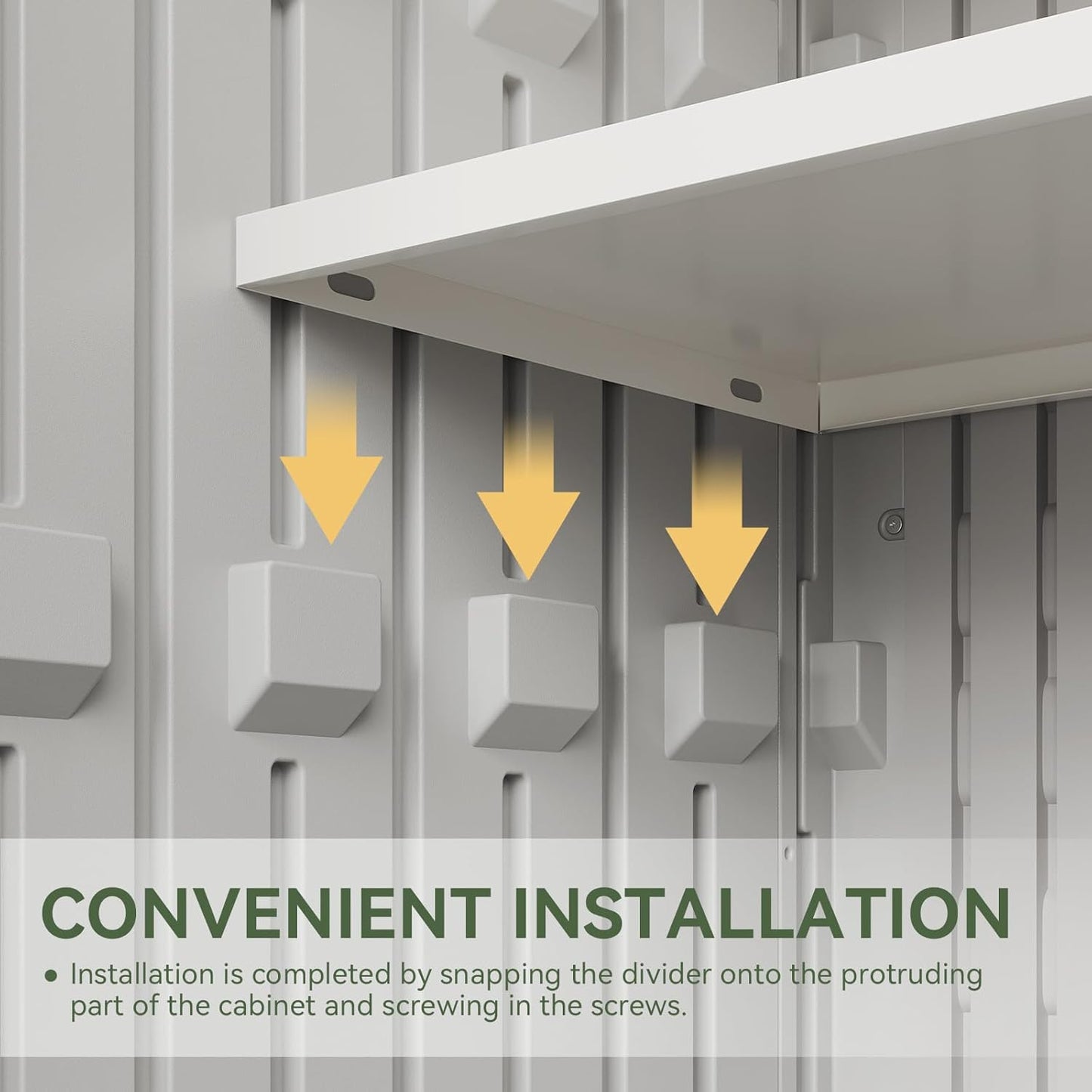 Resin Utility Storage Cabinet with Floor