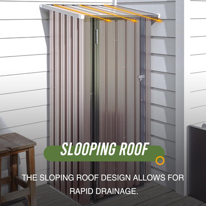 Metal Lean To Storage Shed without Base 