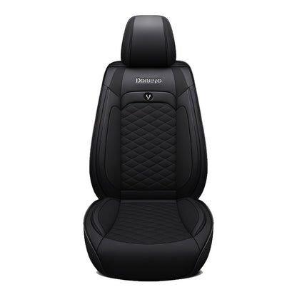 [Stylish Car Seat Cover] DENEGO Quilted Car Seat Cover | Cartoon Design, Full Coverage, Faux Leather &amp; Mesh Fabric, 1 Seat/Five Seat Option, Stylish &amp; Comfortable, Luxury 