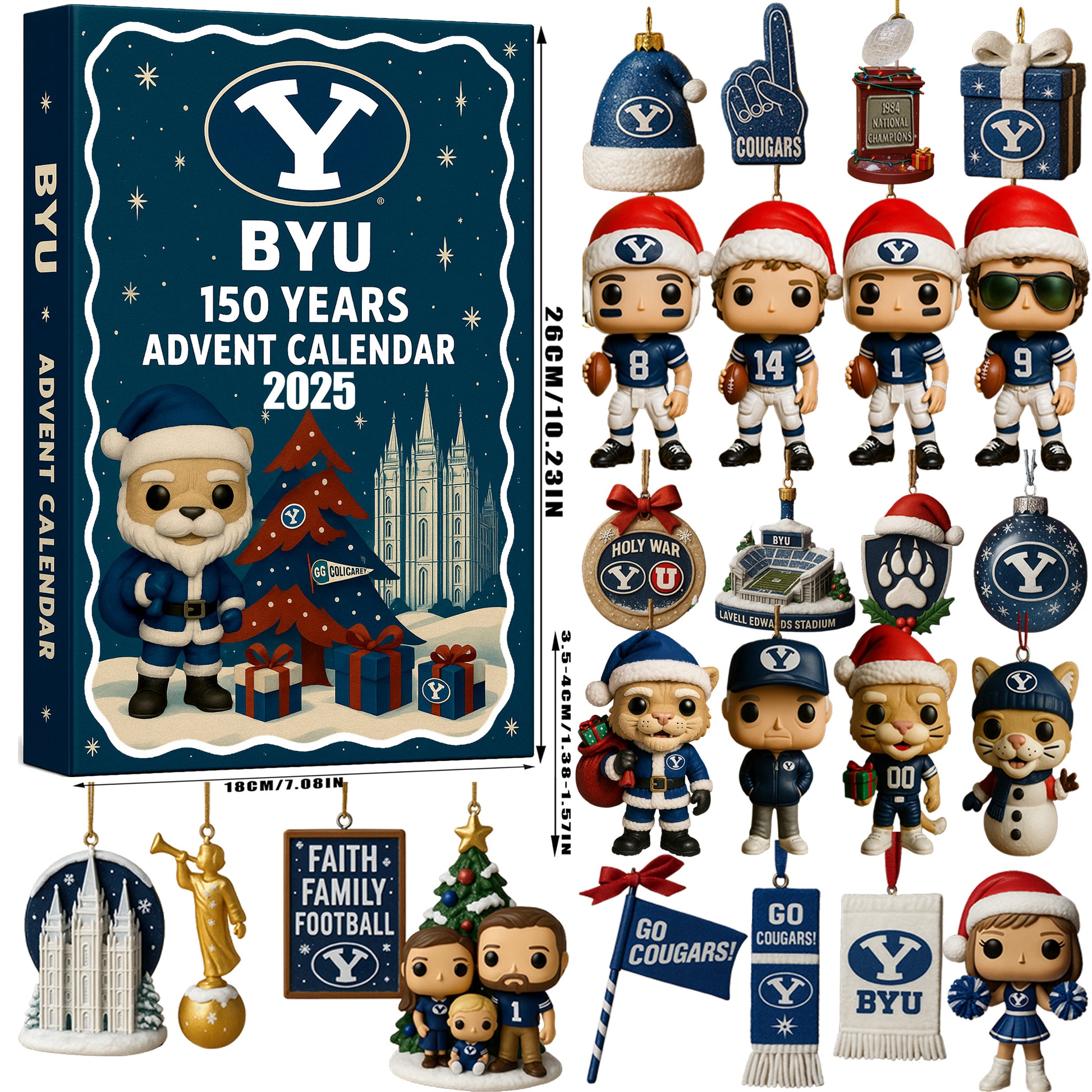 BYU Cougars Football 150th 2025 Advent Calendar