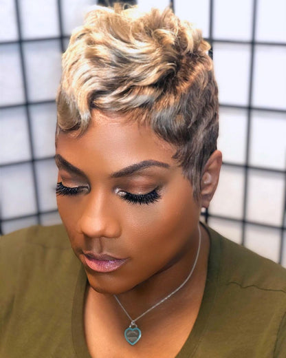 2025 New Fashion Summer Natural Pixie Cut Wig 
