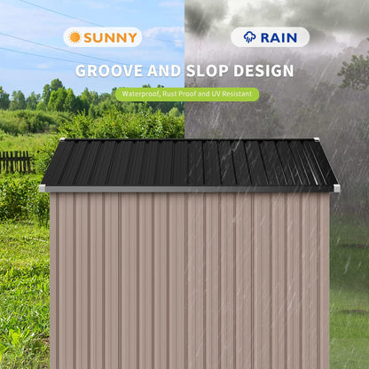 Metal Storage Shed House with Air Vent
