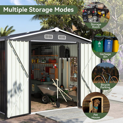Metal Storage Shed House with Air Vent