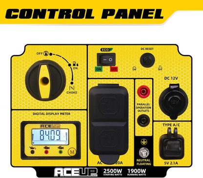 Aceup Energy 4000 Watt Portable Inverter Generator, Gas Powered Generator Quiet for Home, RV-Ready, EPA Compliant