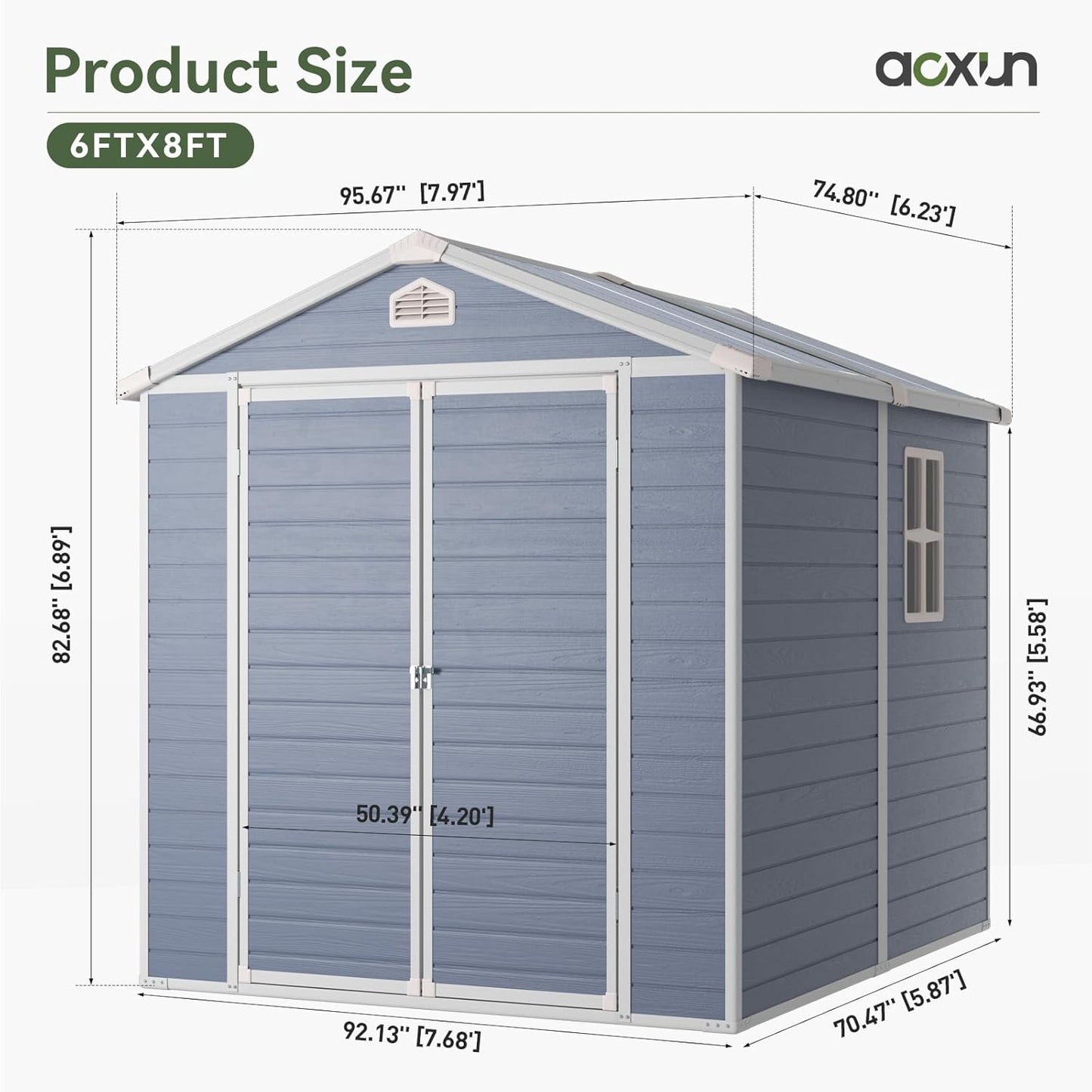 Resin Utility Storage Shed House 
