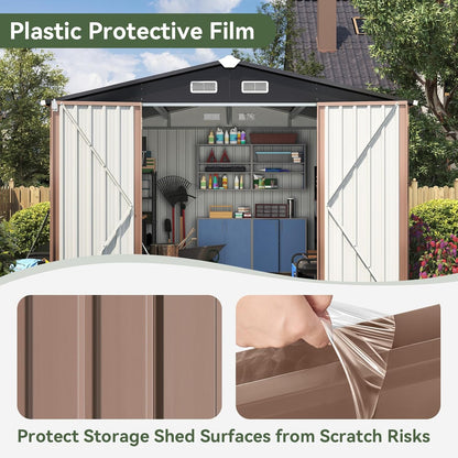 Metal Storage Shed House with Air Vent