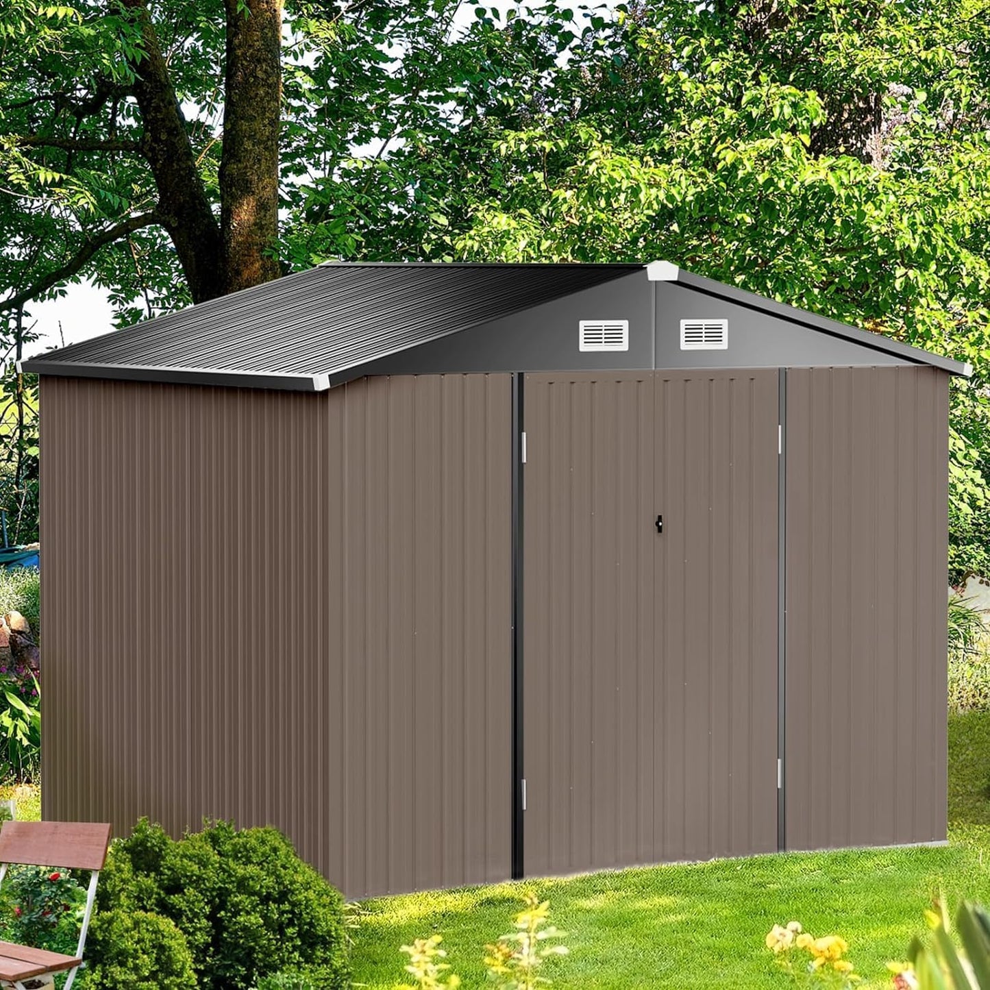 Metal Storage Shed House with Air Vent