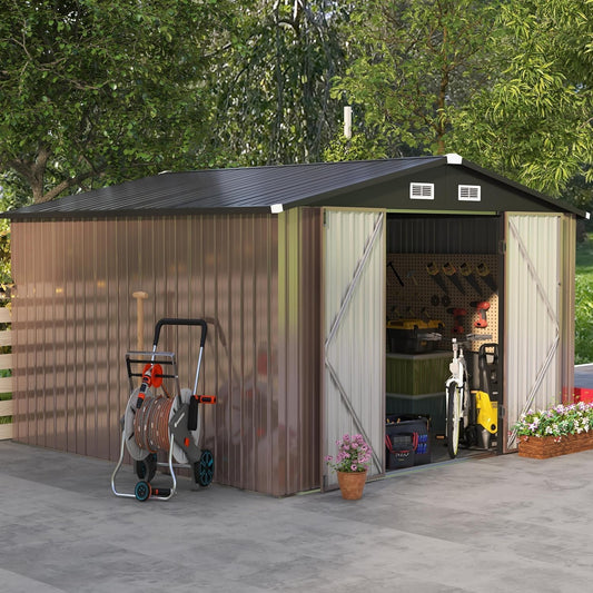 Metal Storage Shed House with Air Vent
