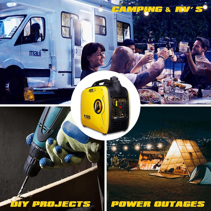 Aceup Energy 4000 Watt Portable Inverter Generator, Gas Powered Generator Quiet for Home, RV-Ready, EPA Compliant