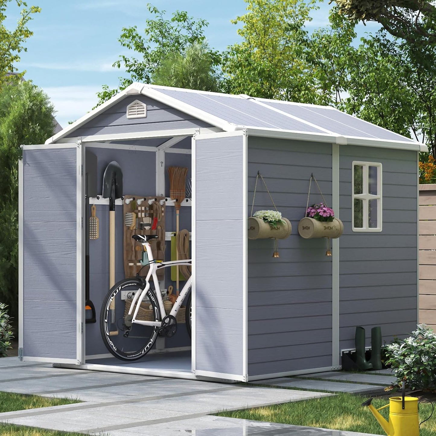 Resin Utility Storage Shed House 