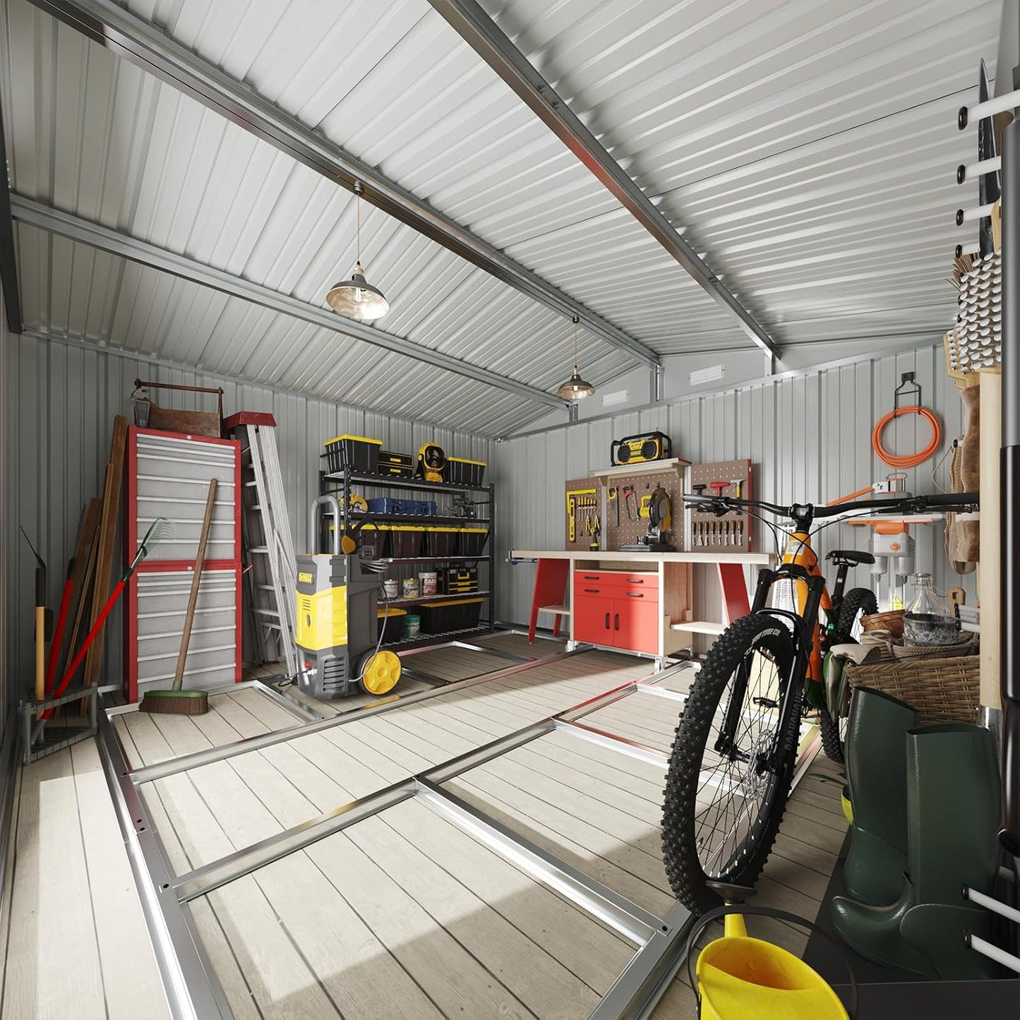 Metal Storage Shed House with Air Vent