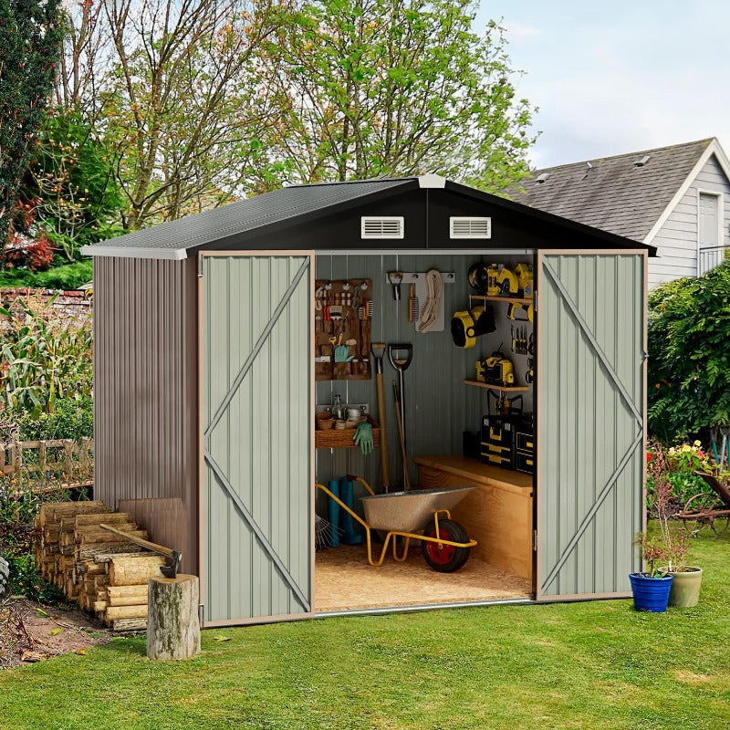 Metal Storage Shed House with Air Vent