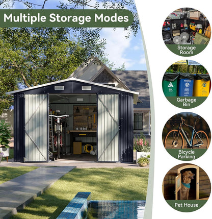 Metal Storage Shed House with Air Vent