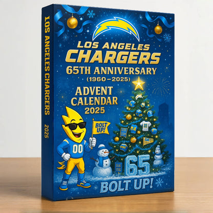 Los Angeles Chargers 65th Anniversary Advent Calendar 2025