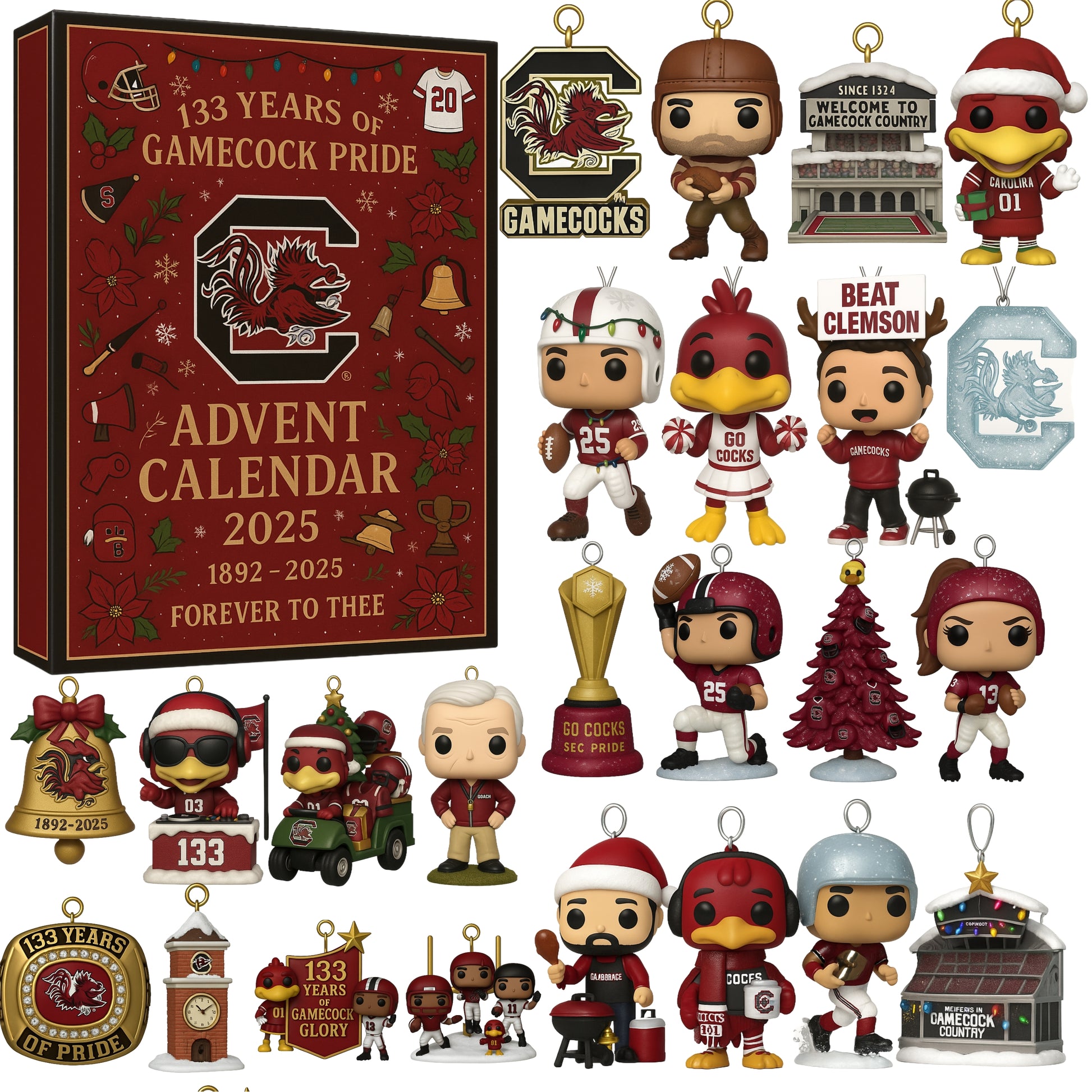 South Carolina Gamecocks 133rd Anniversary Advent Calendar
