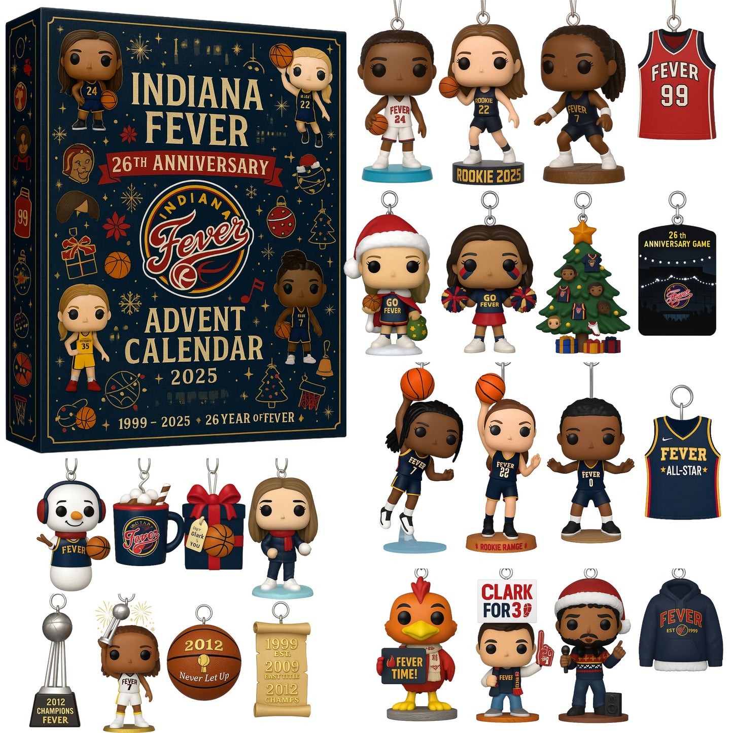 Indiana Fever 26th Anniversary Pop Advent Calendar