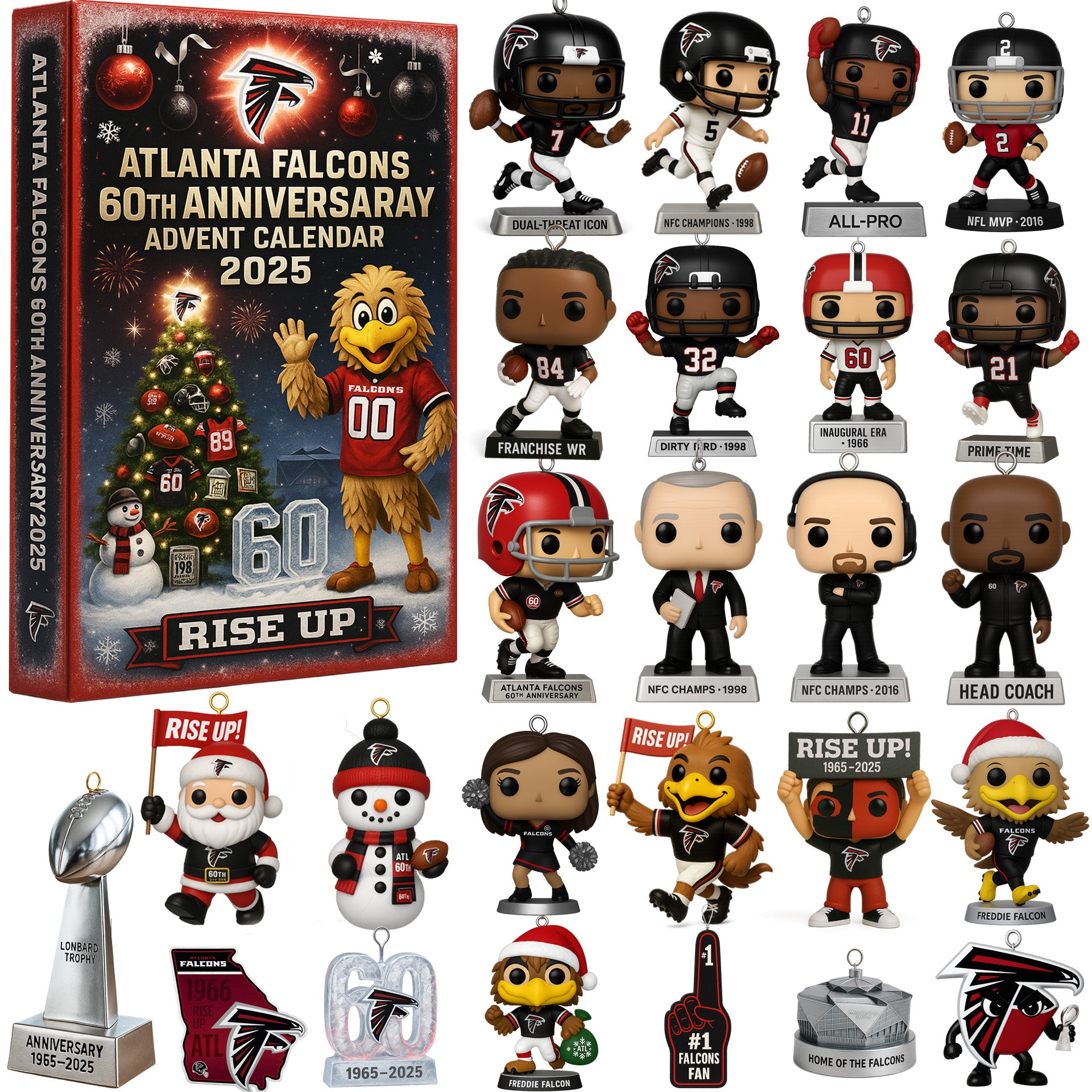 Atlanta Falcons 60th Anniversary Advent Calendar 2025