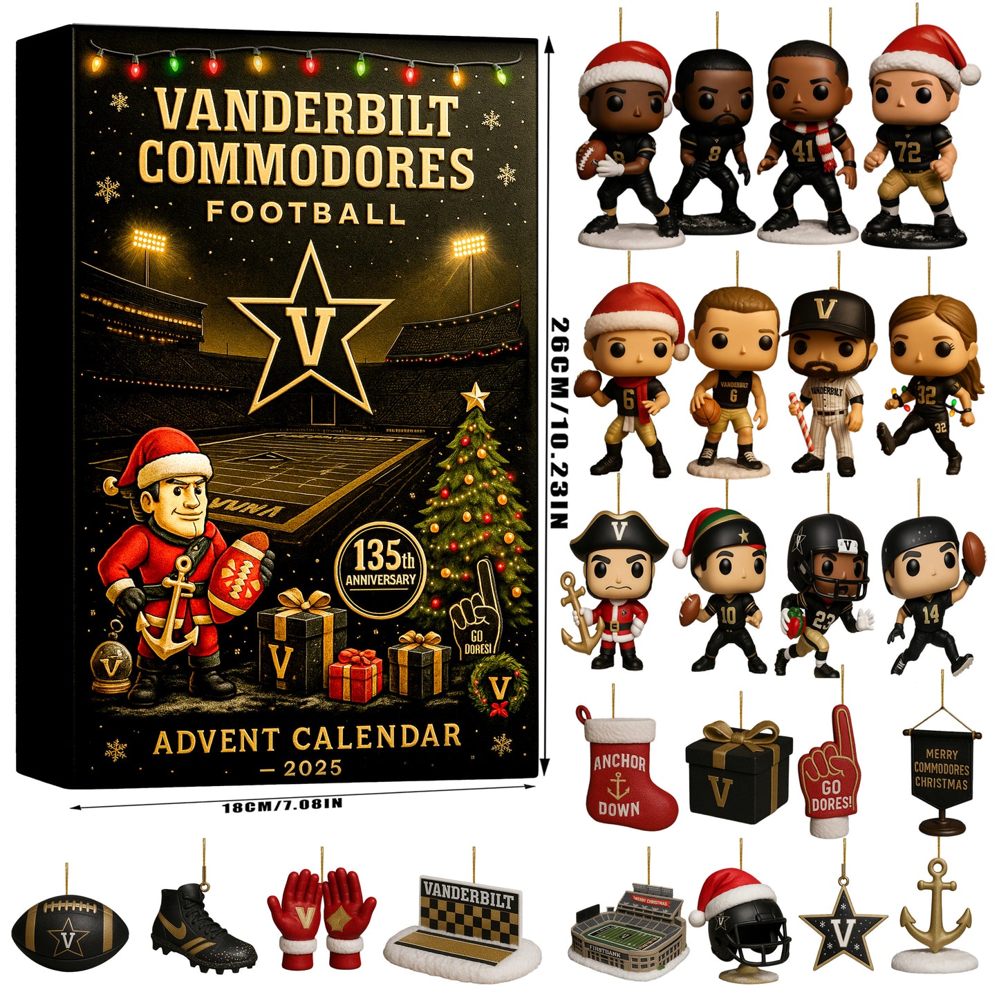Vanderbilt Commodores 135th Anniversary Advent Calendar 2025