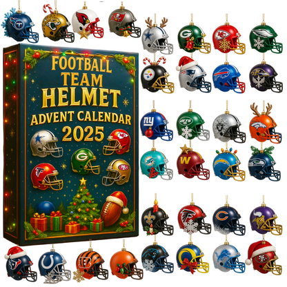 2025 NFL 32 Team Helmets Advent Calendar