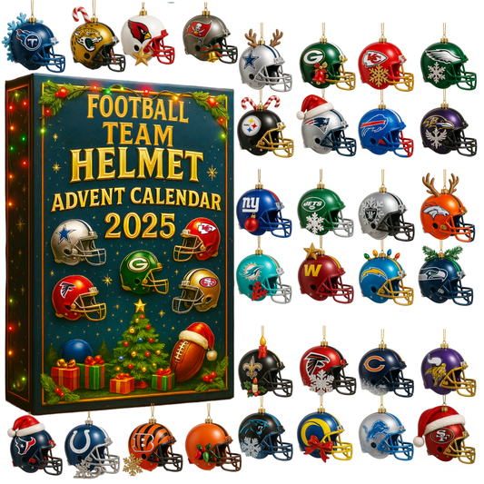 2025 NFL 32 Team Helmets Advent Calendar