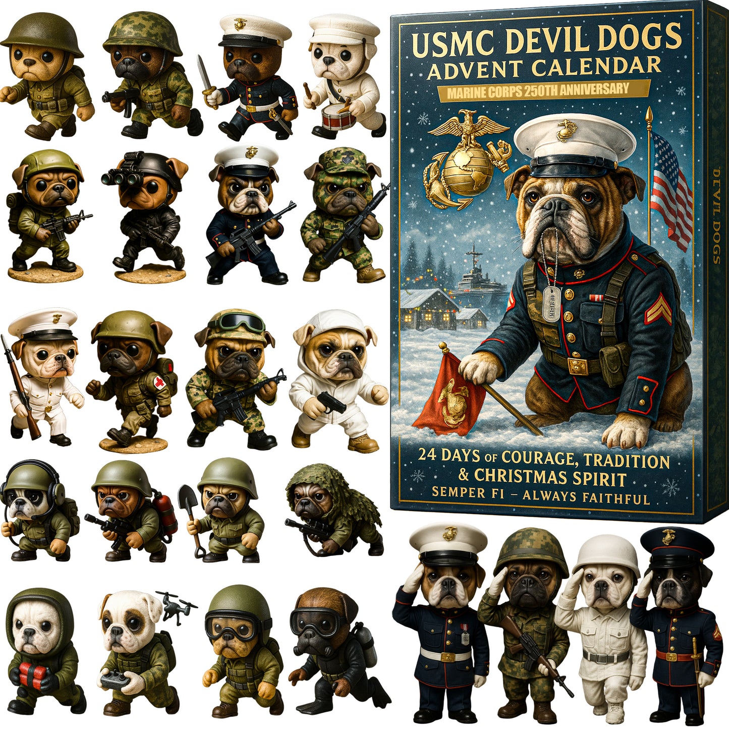 USMC Devil Dogs 250th Anniversary Advent Calendar 2025