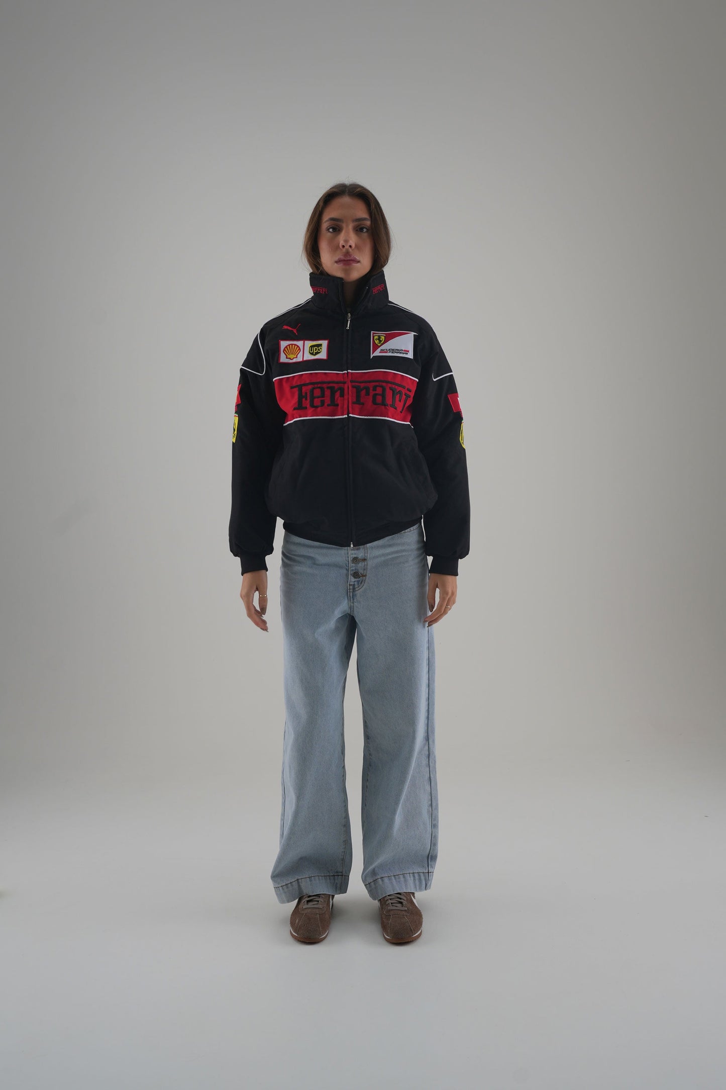 Ferrari F1 Vintage Racing Jacket - Black Edition