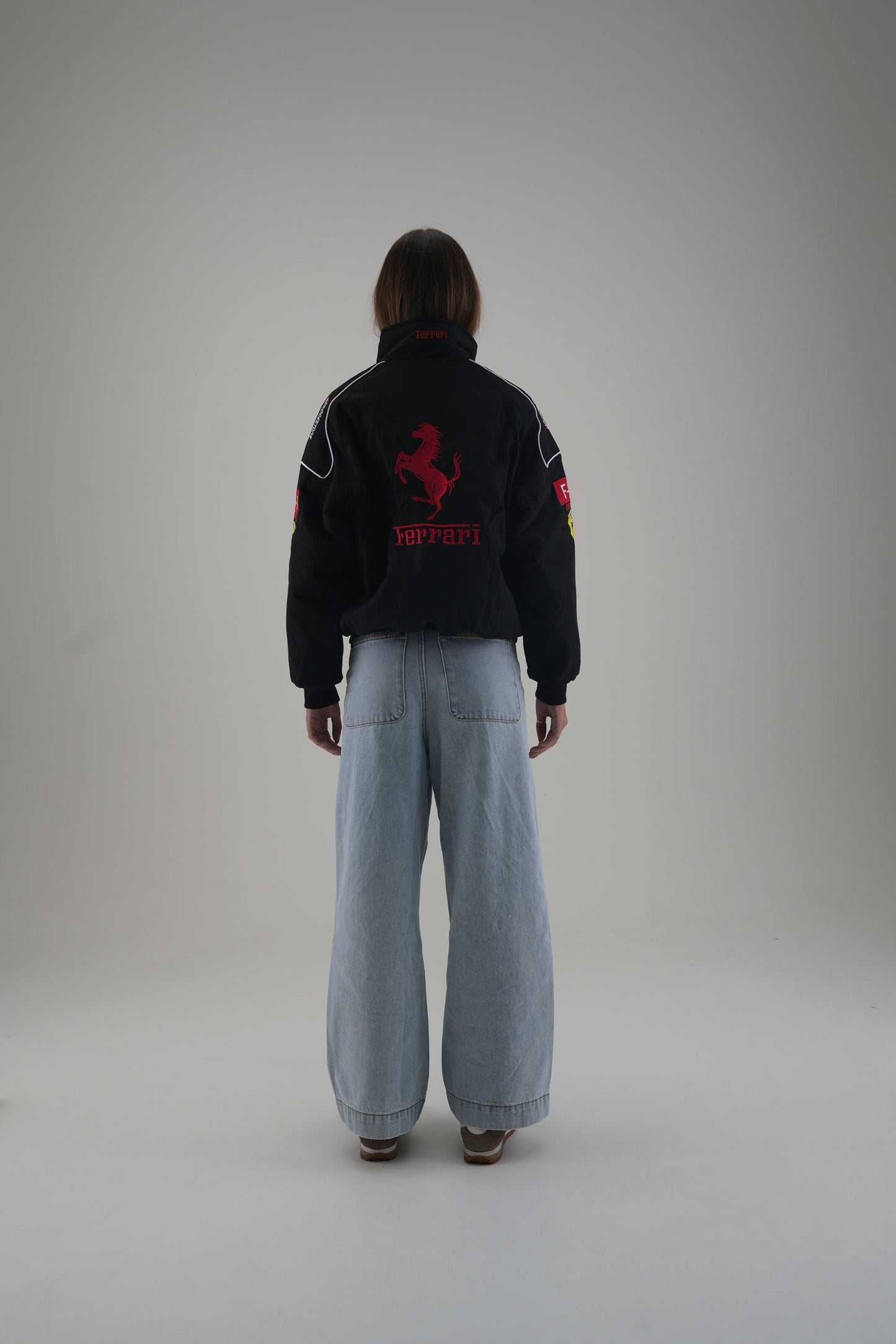 Ferrari F1 Vintage Racing Jacket - Black Edition