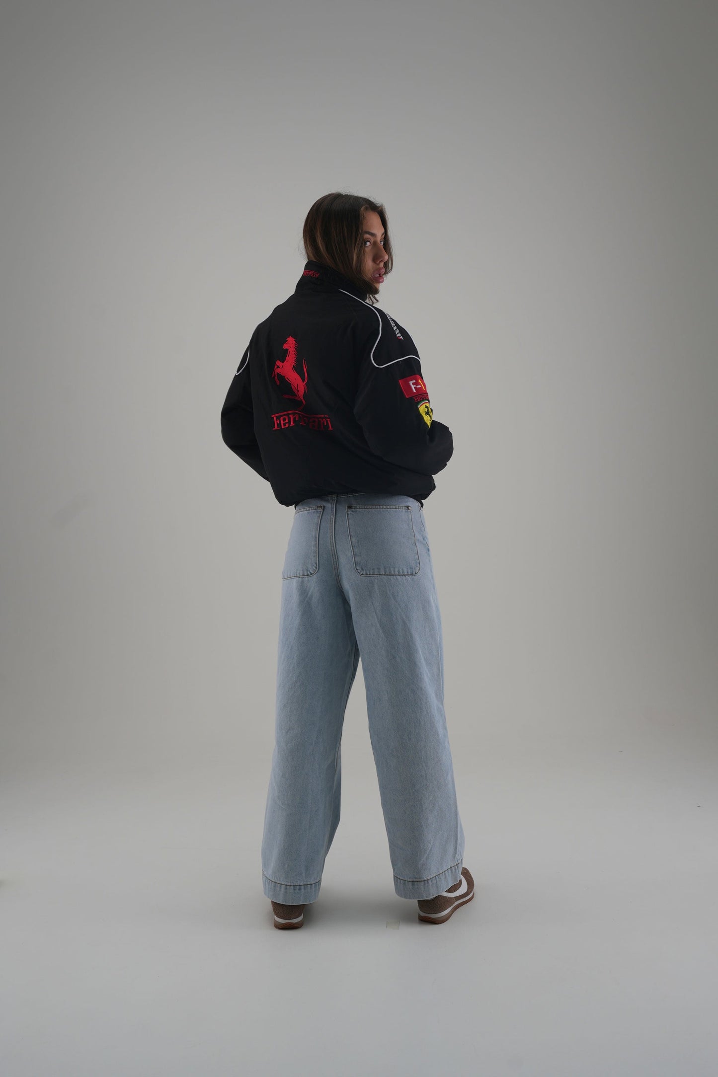 Ferrari F1 Vintage Racing Jacket - Black Edition