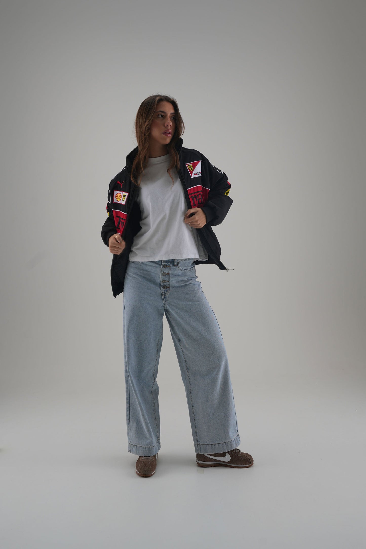 Ferrari F1 Vintage Racing Jacket - Black Edition