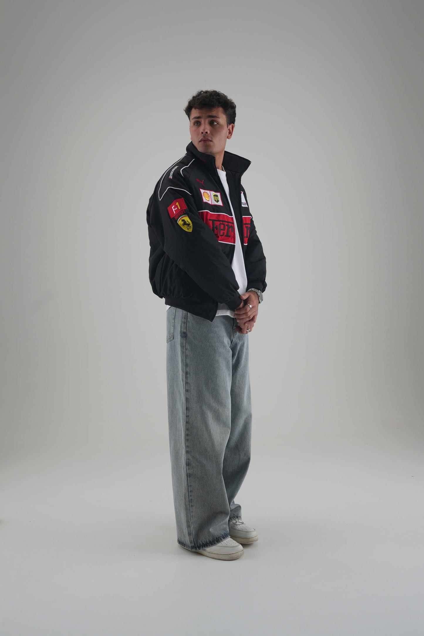 Ferrari F1 Vintage Racing Jacket - Black Edition