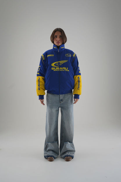 Subaru Rally Vintage Racing Jacket - Blue Edition 