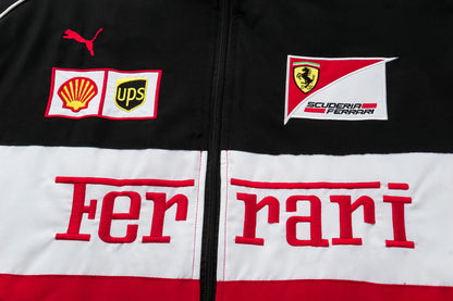 White Ferrari Vintage Racing Jacket