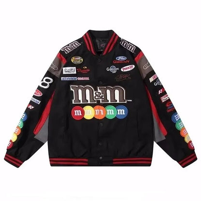 Black M&amp;M Vintage Racing Jacket