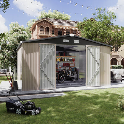 Metal Storage Shed House with Air Vent